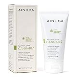 AINHOA Cosmetics – CANNABI7 Máscara Facial 7 Beneficios con Aceite de Cannabis 50 ml/4-6 usos - Mascarilla Hidratante/Purificante con Cáñamo. 0% THC. Cosmética Natural/Vegana - Calidad Profesional