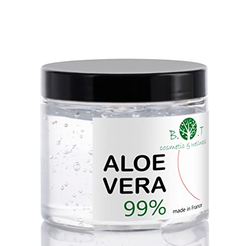 B.O.T cosmetic & wellness Gel Puro De Aloe Vera De Canarias Regenerador 100% Natural Hidratante Todo Tipo De Piel, Cara Cuerpo, Cabello (acondicionador), 200 Mililitro