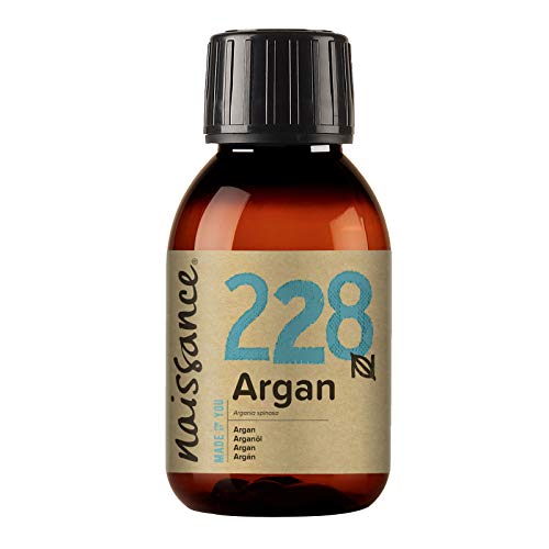 Naissance Aceite Vegetal de Argán de Marruecos n. º 228 – 100ml - Puro, natural, vegano, sin hexano y no OGM - Hidratación natural para el rostro, el cabello, la barba y las cutículas.