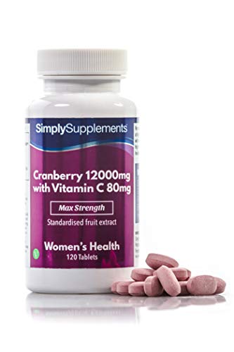 Arándanos 12.000 mg con vitamina C 80 mg - ¡Bote para 4 meses! - Apto para veganos - 120 comprimidos - SimplySupplements