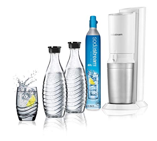 Sodastream Crystal 2.0 White Set with 2 Glass Bottles Botella, Compuesto, Multicolor (Multicolor)