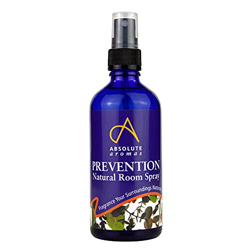Absolute Aromas Ambientador de Prevention (Prevención) 100ml – Rociada Natural con Aceites Esenciales de Clovo, Eucalipto, Limón y Árbol de Té