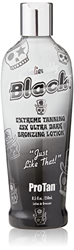 Increíblemente Pro Tan Negro 25X Extreme Tanning Lotion Ultra Bronzing oscuro - 250 ml