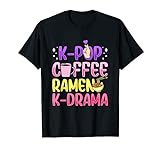 K-Pop Café Ramen K-Drama Bebida coreana Fideos Camiseta