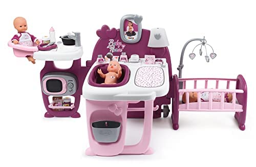 Casa de beb� grande SMOBY Baby Nurse - 3 �reas de juego - 23 accesorios