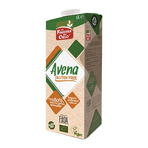 la FINESTRA sul CIELO Bebida De Avena Bio Gluten Free - 1L (Cja. 6 Ud. - Total: 6 Litros) (6 x 1.00 l) (1FREBEAV)