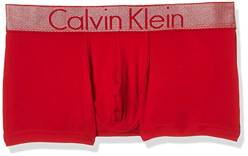 Calvin Klein Low Rise Trunk Boxer, Rojo (Impact), Small para Hombre