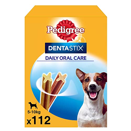 Pedigree Pack de Dentastix de uso Diario para la Limpieza Dental de Perros Pequeños (1 Pack de 112ud)