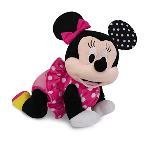 Clementoni 17260 Disney Baby - Minnie Crawling With Me, juguete educativo para bebés y niños pequeños, juguete de peluche para desarrollar habilidades motoras, fomentar el desarrollo