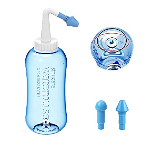 Lavado Nasal,Worsendy Limpiador Nasal,Botella de lavado nasal Yoga Nasal 300ml,Irrigación Nasal alérgica Tratamiento Para Adultos & Niños- Botella para limpieza de nariz