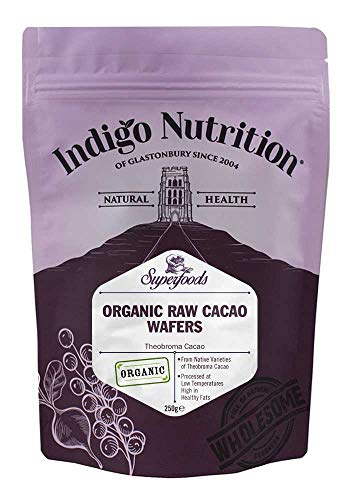 Indigo Herbs Manteca de Cacao en Obleas Orgánico Crudo 250g