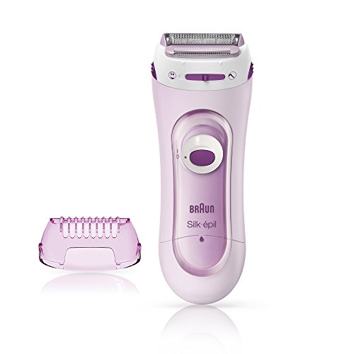 Braun Silk-épil Lady Shaver 5-100 2 en 1 - Maquinilla de afeitar eléctrica para mujer, color rosa