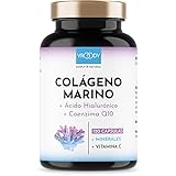 Colageno Marino Hidrolizado 1000mg alta dosis - 120 Cápsulas + Manganeso, Coenzima Q10, Zinc, Cobre, Vitaminas C y Biotina - Libre de aditivos, Fabricado en Austria por VROODY