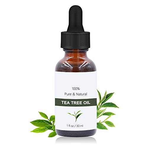 Aceite esencial de árbol de té 30ml, Aceite de acné natural,WAWJ Aceite Esencial de Árbol de Té Orgánico 100% para Cara,Cuerpo, Masaje,Difusores y Baño