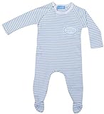 Ringelsuse - Pijama para bebé, diseño de Rayas, Color Azul y Blanco Azul 74 cm-80 cm