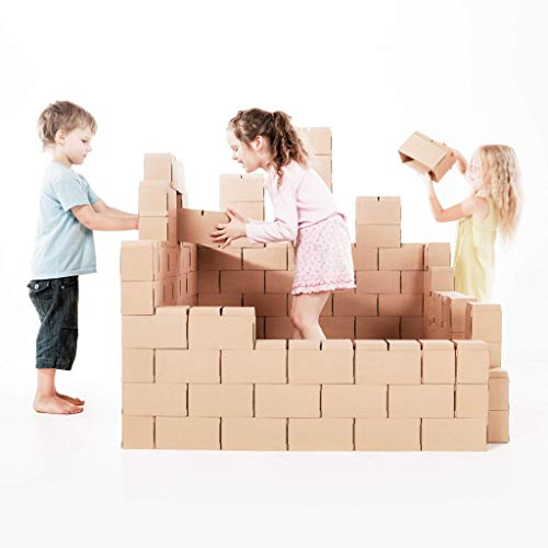 GiGi Bloks XXL | Bloques Construccion Niños de Cartón | 100 Bloques de Construccion | Juego Bloques | Bloques Grandes Construccion Niños | Piezas de Construccion Para Niños | Construir Fortalezas