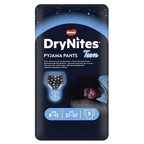 DryNites - Calzoncillos absorbentes - 8-15 años - 9 unidades