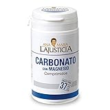 Ana Maria Lajusticia - Carbonato de magnesio – 75 comp. Disminuye el cansancio y la fatiga, mejora el funcionamiento del sistema nervioso. Apto para veganos. Envase para 37 días de tratamiento.