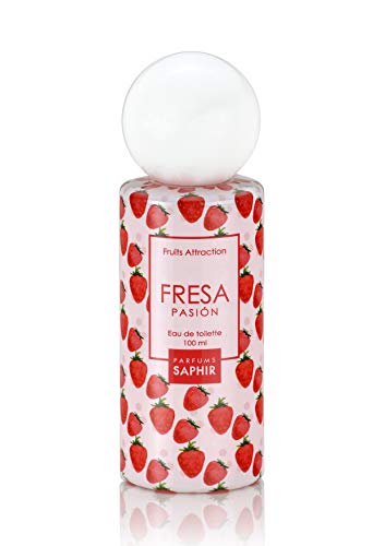 PARFUMS SAPHIR Fruits Attraction Fresa - Eau de Toilette con vaporizador para Mujer - 100 ml