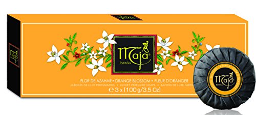 Maja Jabónes de Lujo Perfumados con Flor de Azahar - 3 unidades (3 x 100 g)