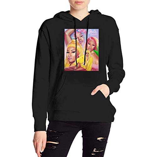 XCNGG suéter Sudadera con Capucha para Mujer Nicki Minaj Art Hoodie Casual Sweatshirt Hooded Woman'S Sweater