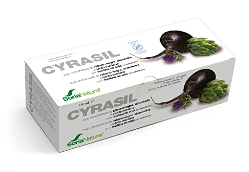 Soria Natural - CYRASIL - Depurativo - Mejora el funcionamiento del aparato digestivo y del riñón - 14 viales 140ml - Cardo mariano
