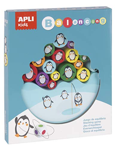 APLI Kids - Pingüinos Juego de Equilibrio, Multicolor, 17203