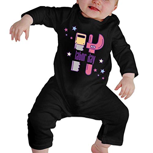 SDLZIJFGHBC Winter Baby Onesies Tools Saw and Adjustable Wrench Labor Day Toddler Baby Long Sleeve Bodysuit Kid Pajamas 2T