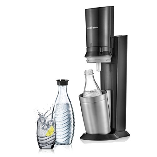 SodaStream Crystal 2.0 Plata, Titanio carbonatador - Máquina para soda (Plata, Titanio, 0,6 L, 60 L, 160 mm, 260 mm, 550 mm)