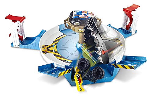 Hot Wheels - Monster Trucks, Mecha Shark Face-Off, accesorios para coches de juguete (Mattel FYK14)