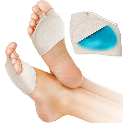 Medipaq - Almohadillas protectoras de gel metatarsiano medio - Alivia el dolor de la bola del pie - Almohadillas metatarsianas - Plantillas metatarsalgia