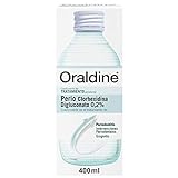 Oraldine Perio Clorhexidina 0.2%, Colutorio Antiséptico Bucal Sin Alcohol, Coayudante del Tratamiento Periodontal - 400 ml