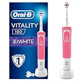 Oral B D1004131WPK - Oral-b vitality 100 crossaction - cepillo eléctrico, 1 mango, 1 cabezal, rosa