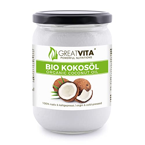 Aceite puro de coco virgen extra orgánico MeaVita 0,5 Litre (1 x 500 ml)