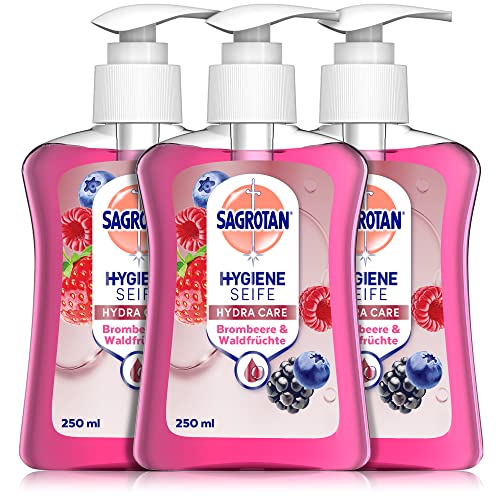 Jabón líquido de manos Sagrotan, 3 unidades (250 ml)