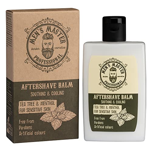 Men's Master Bálsamo Aftershave con Té Verde y Mentol | After Shave para Hombre | Producto para Después del Afeitado | Hidratante y Nutritivo | Sin Parabenos | 120 ML