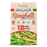 FITstyle Pasta Konjac Spaghetti de Albahaca 200g | Pasta sin hidratos | Saciante y sin calorías | Ideal para dietas y perder peso | Apto para dietas Keto y Paleo