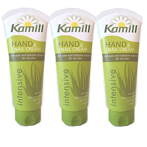 Kamill Kamill - Crema de manos y uñas con extracto intensivo de manzanilla, 100 ml, 100 ml (paquete de 3)