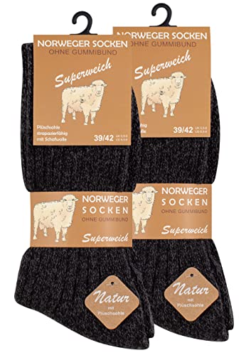 Vincent Creation® 6 pares de gruesa y cálida noruegos calcetines para hombre