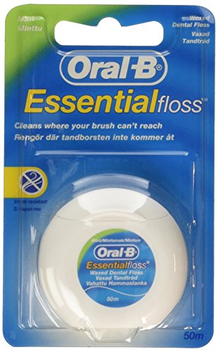 Braun Oral-B Floss esencial: la seda dental encerado 50m MINT (Pack de 2)