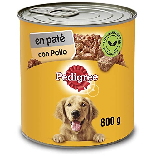 Pedigree Lata de Comida Húmeda para Perros Adultos sabor Pollo (800g)