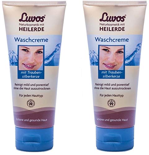 Luvos Crema de lavado (2 unidades) – limpia la piel especialmente suavemente (2 x 100 ml)