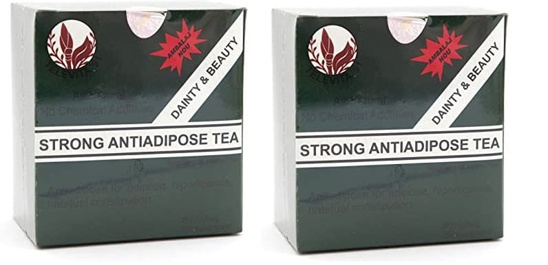 2 x Té fuerte contra adiposo (STRONG ANTI - ADIPOSE TEA) ; Desintoxicante laxante, rápida pérdida de peso - 60 bolsas (2x30 bolsas)