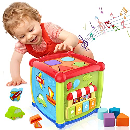 Aprendizaje Temprano de Educativa y Juguetes para Bebés 12-18 Meses Juguetes de Cubo de Actividad para Bebé de 1 Año Juguetes de Regalo de 6 12 Meses para Niños y Niñas de 1 2 3 Años y Niños Pequeños