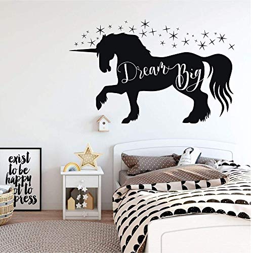 Vinilo decorativo caballo negro | Adecuado para la decoración de la etiqueta de la pared de la sala de juegos del dormitorio del bebé
