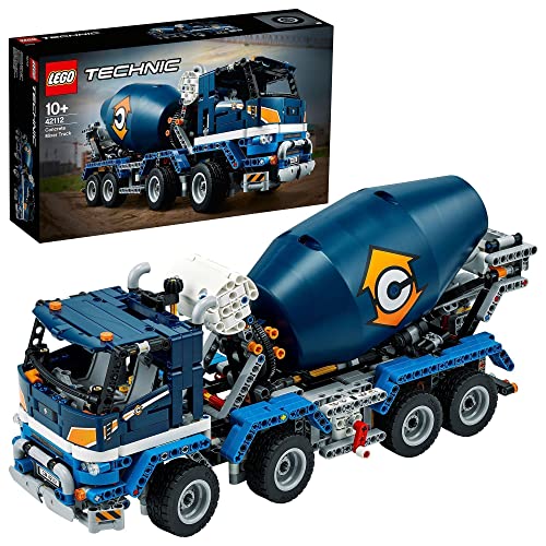 LEGO 42112 Technic Camión Hormigonera, Juguete de Construcción de Vehículo Grande para Niños y Niñas 10 Años