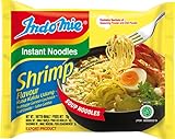 Indomie Paquete de espaguetis instantáneos de camarones de 40 x 70 gr 0.07 ml - Pack de 40