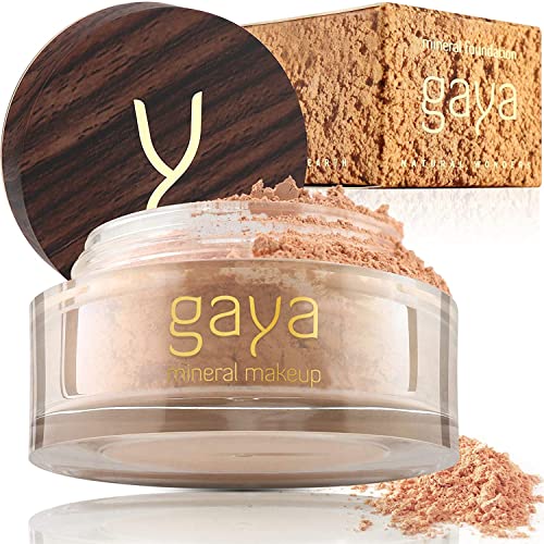 Base Maquillaje Mineral y Vegana - En Polvos, Única 4 en 1 - Completo y con Protector Solar UV, 100% Natural Y Multiuso Todo Tipo De Piel MF5