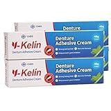 Y-Kelin,Crema adhesiva para dentaduras postizas,pegamento dentadura postiza,adhesivo dentadura postiza 40g /1.4oz (4 PACK)