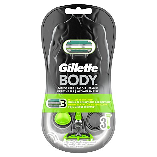 Gillette Body Maquinilla de Afeitar Desechables para Hombres, Pack de 3
